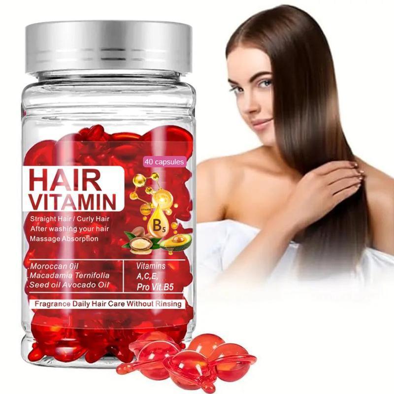 Hair Vitamin Capsules, 2 Counts 4 Counts Hair Serum Capsules, Smoothing Hair Care Capsules, Professional Hair Care Products for Women & Men, Hair Mask Hair Oil Capsules, Hair Accessories  Hair Products