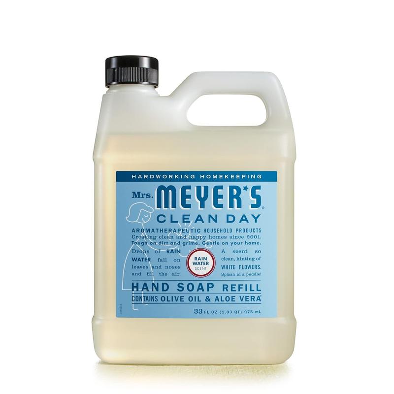 MRS. MEYER'S CLEAN DAY Liquid Hand Soap Refill, Rainwater, 33 OZ SC Johnson