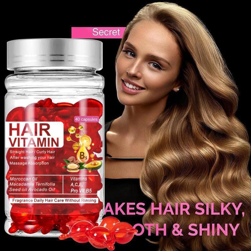 Hair Vitamin Capsules, 2 Counts 4 Counts Hair Serum Capsules, Smoothing Hair Care Capsules, Professional Hair Care Products for Women & Men, Hair Mask Hair Oil Capsules, Hair Accessories  Hair Products