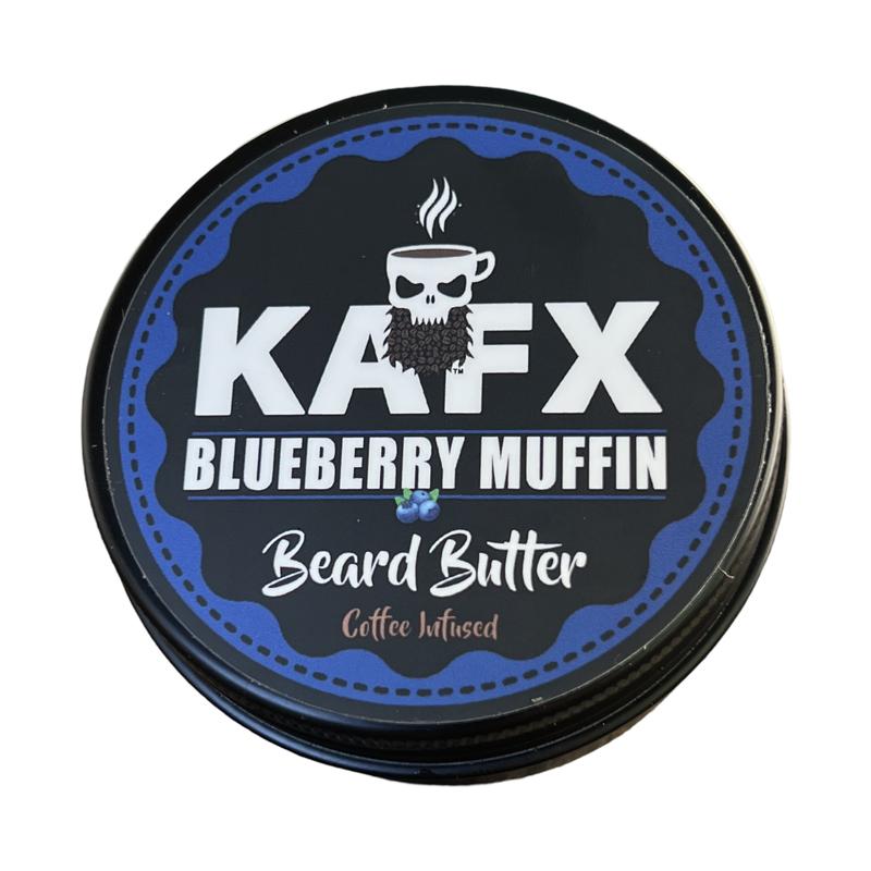 KAFX Blueberry Muffin Coffee Infused Beard Butter Softens Beard and Hydrates Skin Cocoa Coconut