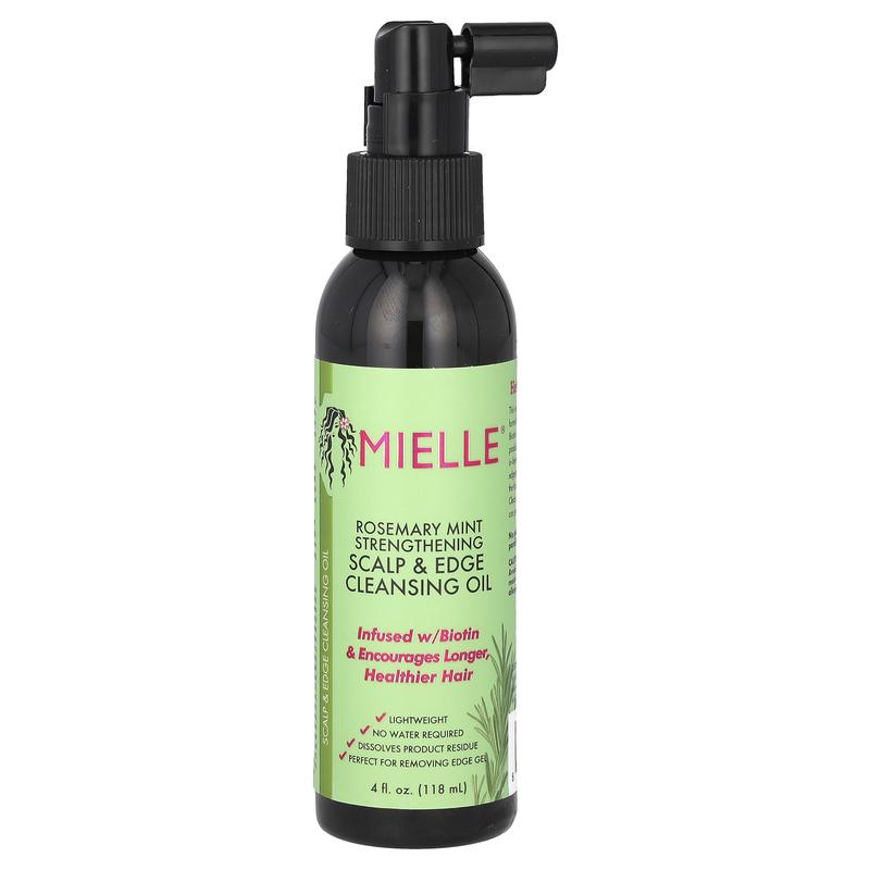 Mielle Strengthening Scalp & Edge Cleansing Oil, Rosemary Mint, 4 fl oz (118 ml)