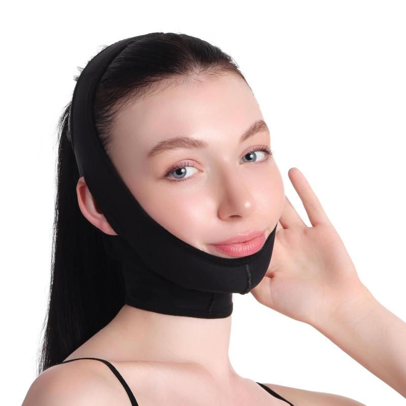 V-shaped Face Lifting Mask, Breathable Face Lifting Strap, Double Chin Care Tool, Face Firming Tool for Women & Men