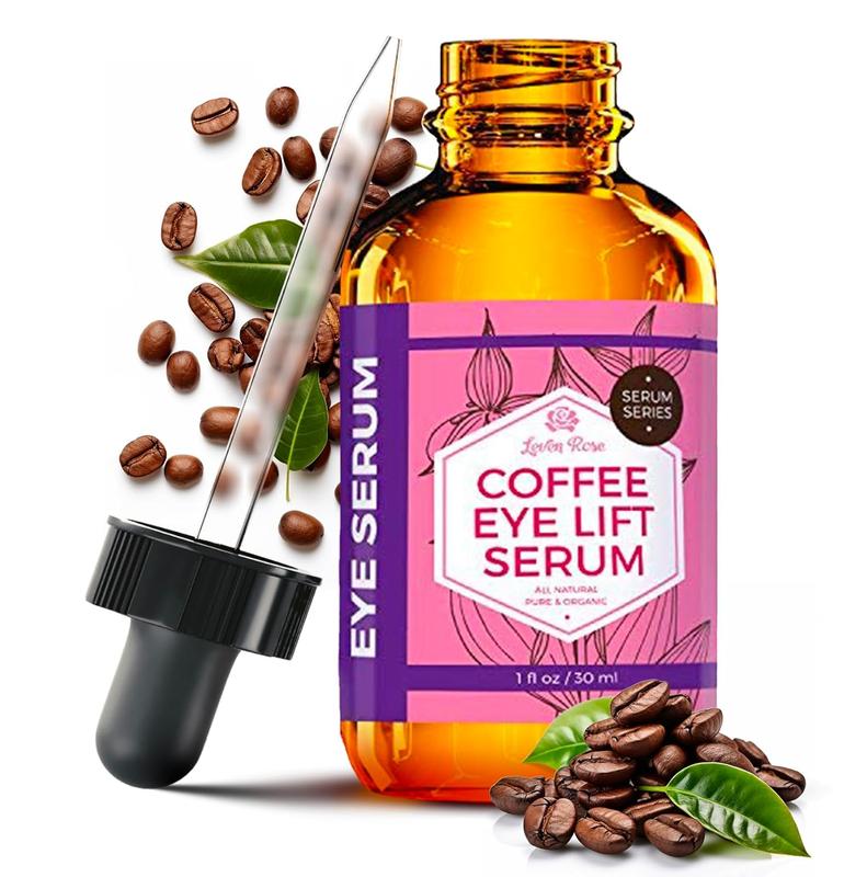 Leven Rose Coffee Eye Lift Serum - 1 oz, Nourishing Formula with Vitamins A, B, C, E Oil Argan