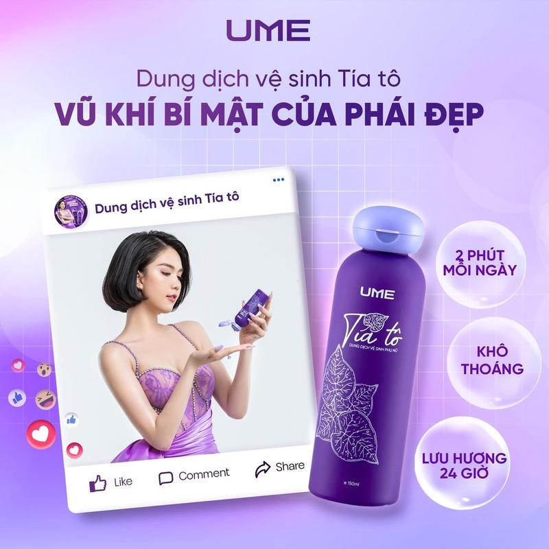 UME-Tia To Vegan Feminine Wash - Balance PH4.0-5.0 - Dung Dịch Vệ Sinh Phụ Nữ UME Tiá Tô -150ml Paraben Free