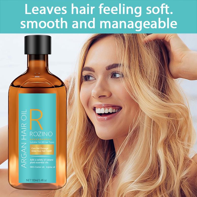 Argan Haircare Essential Hair Oil, Deeply Moisturizing Hair Split Ends & Hair Root Care Oil, Improving Frizz & Strengthening Hair