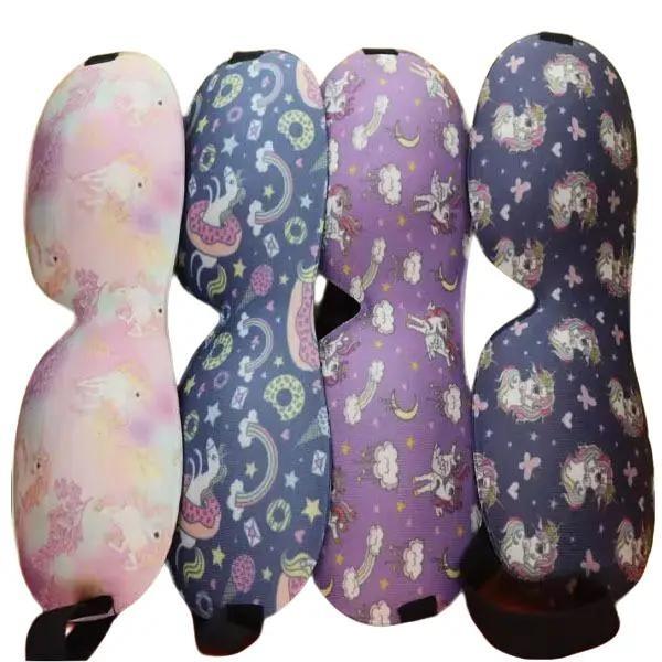 Sleep Masks Cute Sleeping Masks for Kids 3D Contoured Eye Mask with Adjustable Strap Kids Sleep Eye Covers for Girls Travel Nap Sleep Lunch Break