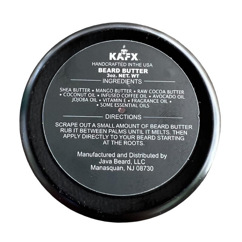 KAFX Blueberry Muffin Coffee Infused Beard Butter Softens Beard and Hydrates Skin Cocoa Coconut