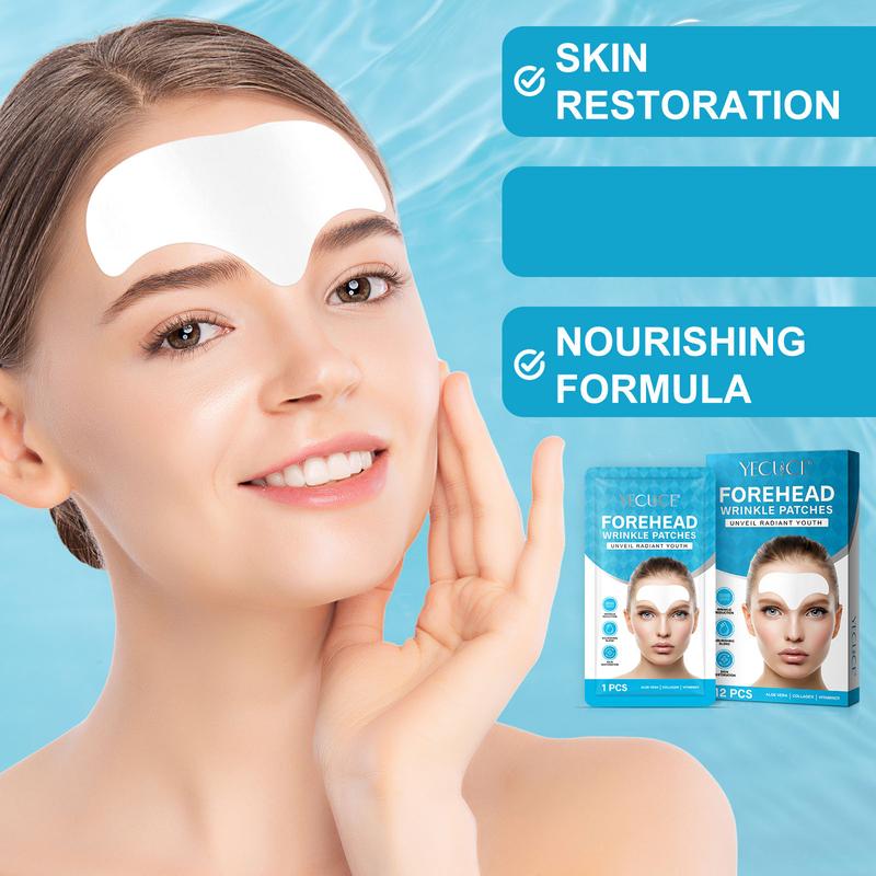 Yecuce Forehead & Between the Eyes Patches – Reduces Lines for a Fresh Appearance – 16 pcs Comfort Skin Care