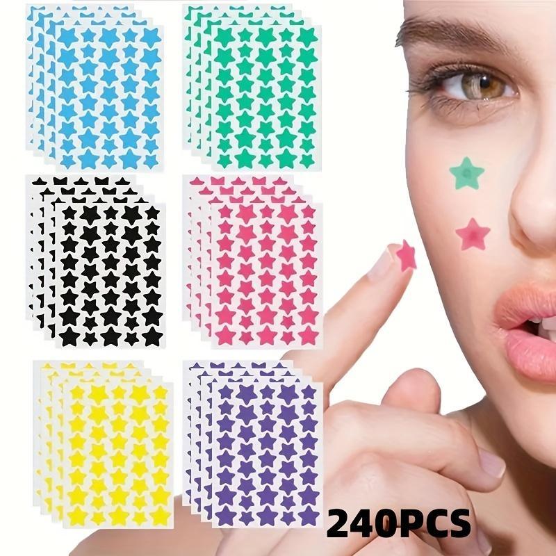 Star Shaped Acne Patches, 240pcs set Invisible Acne Cover Patches, Facial Skin Care Products for Women & Men, Christmas Gift