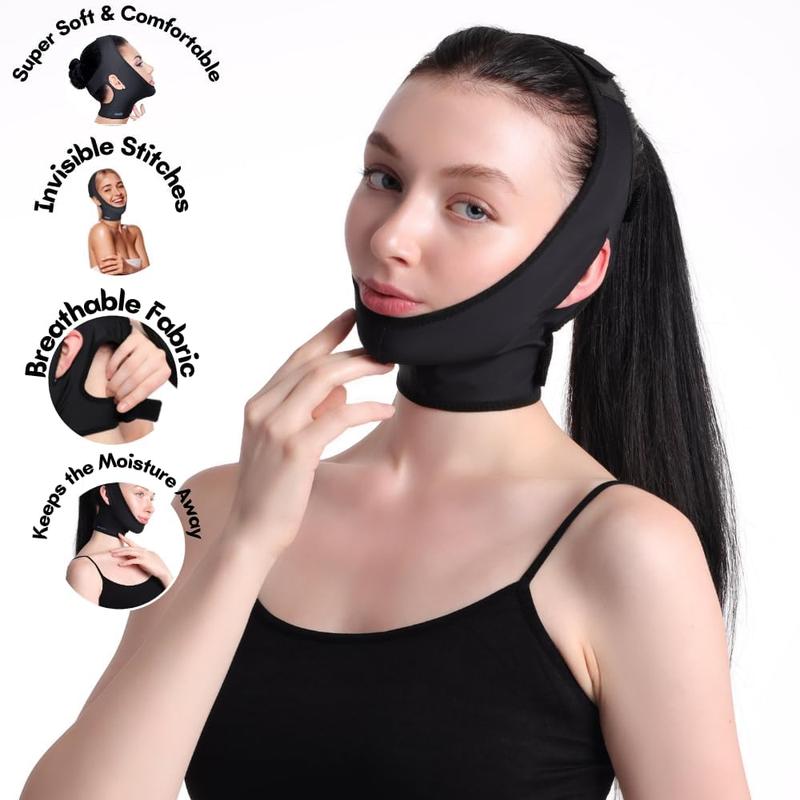 V-shaped Face Lifting Mask, Breathable Face Lifting Strap, Double Chin Care Tool, Face Firming Tool for Women & Men