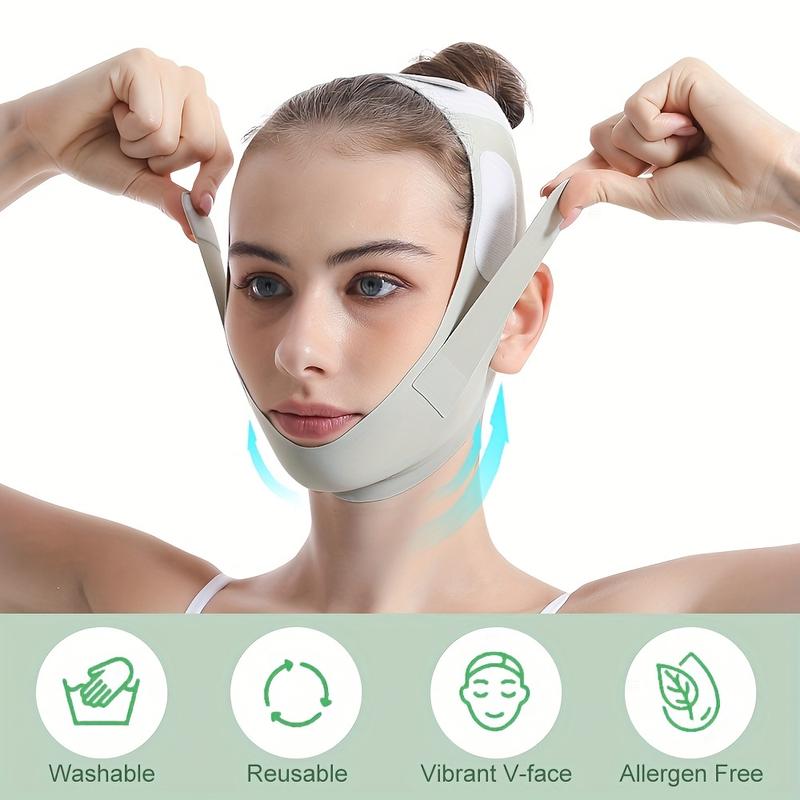 Reusable V-Line Lifting Mask: Double Chin Reducer Chin Strap for Face Tightening and Sagging Prevention - Ultra-thin Comfortable Reusable Summer Face Belt