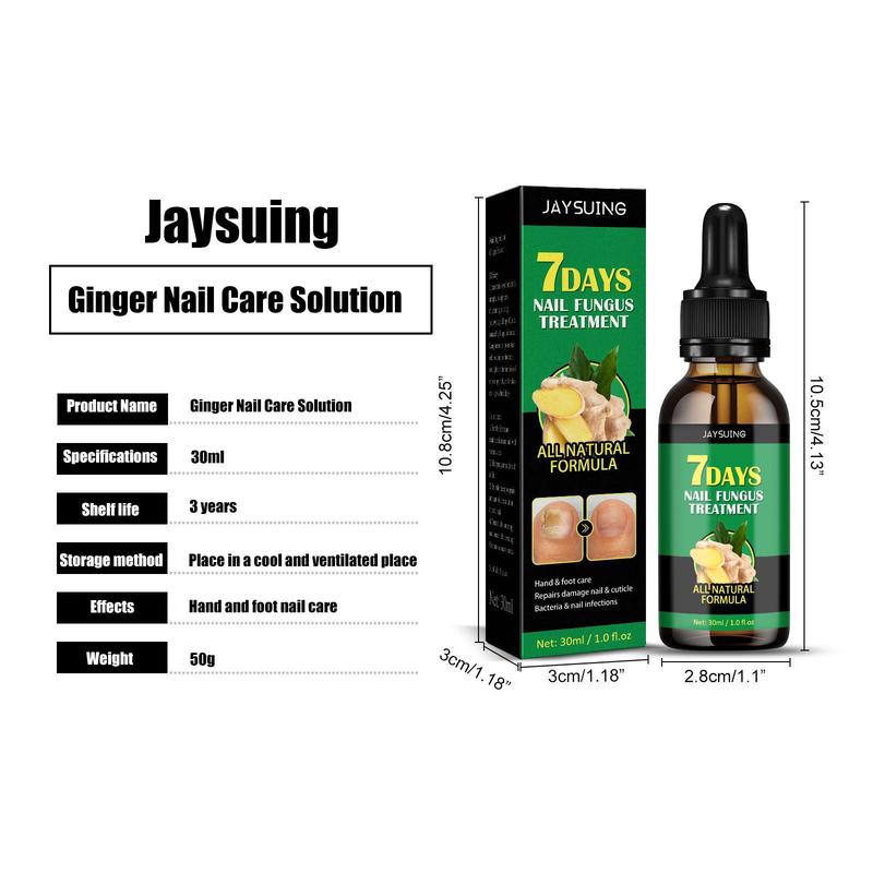 JAYSUING Ginger Nail Treatment Nail Support Nail Care Nail Polish Comfort