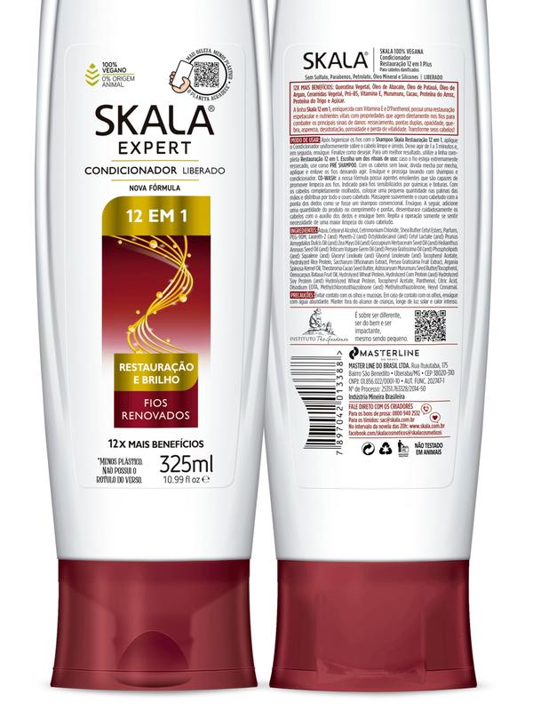 Skala Expert 12 in 1 Shampoo and Condicional Kit - 325 ml - 100% Vegan