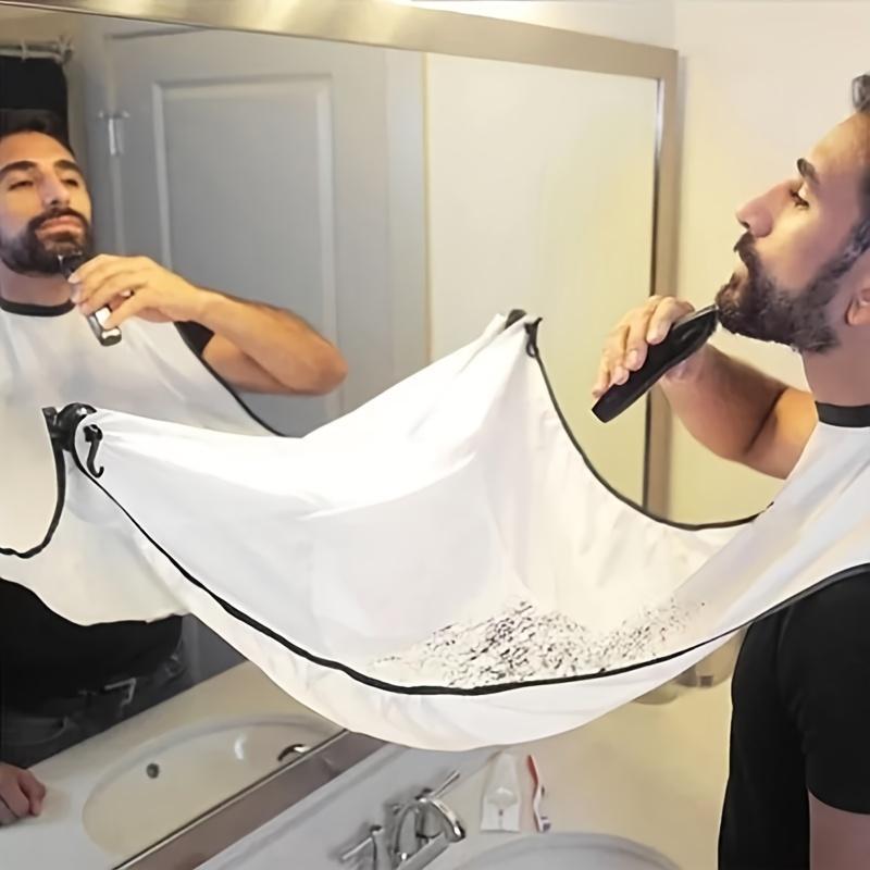 Beard Catcher Bib, 3pcs Beard Shaving Apron, Beard Shaving Cloak, Facial Hair Shaving Cloak, Hair Beard Shaving Apron For Men