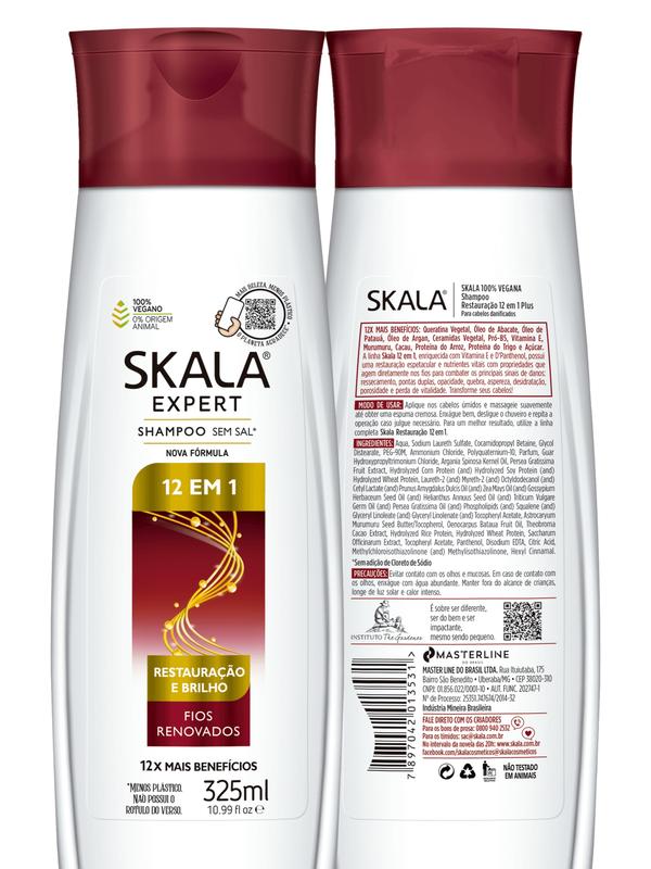 Skala Expert 12 in 1 Shampoo and Condicional Kit - 325 ml - 100% Vegan