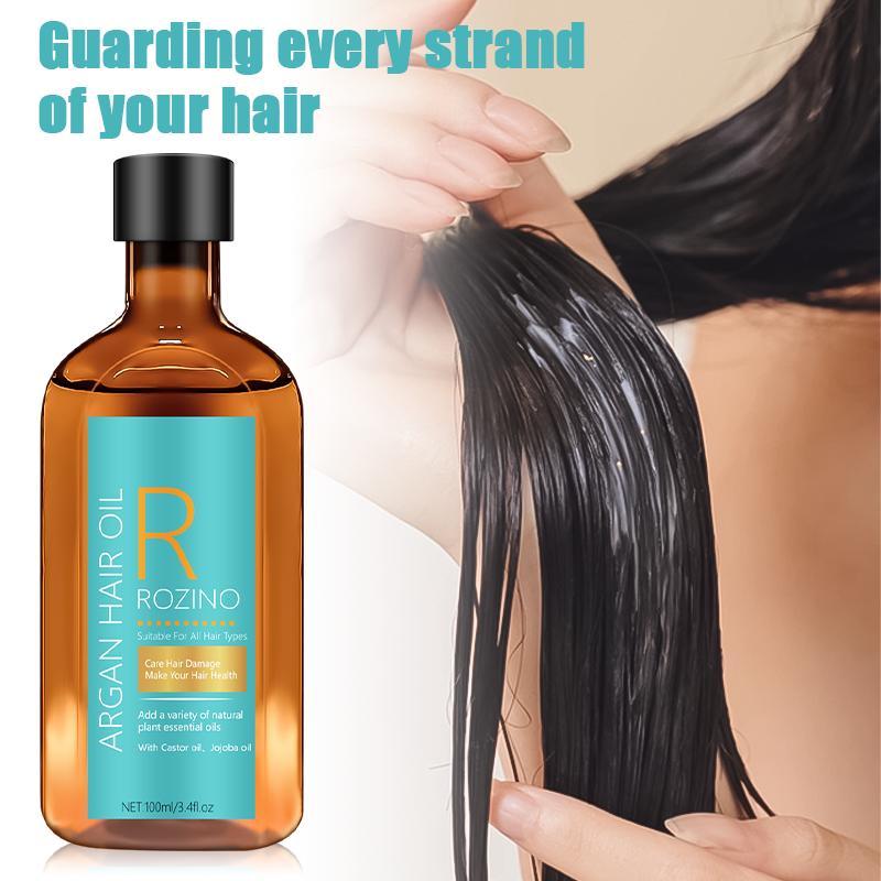 Argan Haircare Essential Hair Oil, Deeply Moisturizing Hair Split Ends & Hair Root Care Oil, Improving Frizz & Strengthening Hair