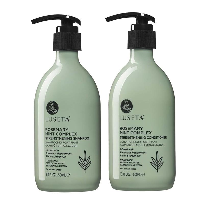 Luseta Rosemary Hair Growth Shampoo and Conditioner Thickening and Regrowth Formula for Men & Women 2 X 16.9Oz