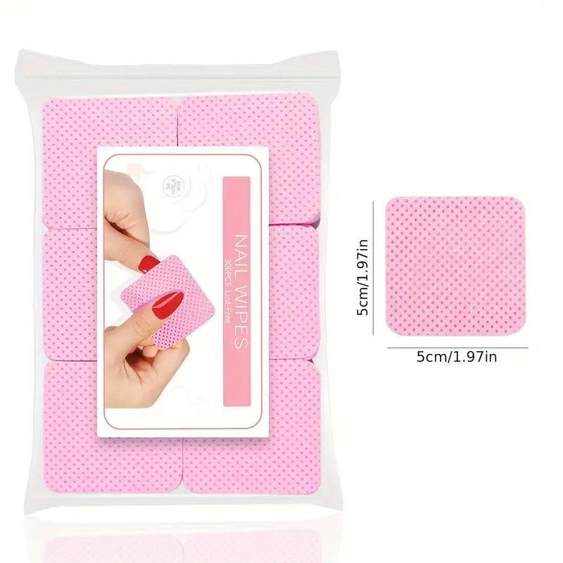 Nail Polish Remover Wipes, 300pcs set Nail Polish Remover Pad, Quick Nail Polish Remover Mat, Professional Nail Polish Remover Manicure Tool, Christmas Gift, Christmas