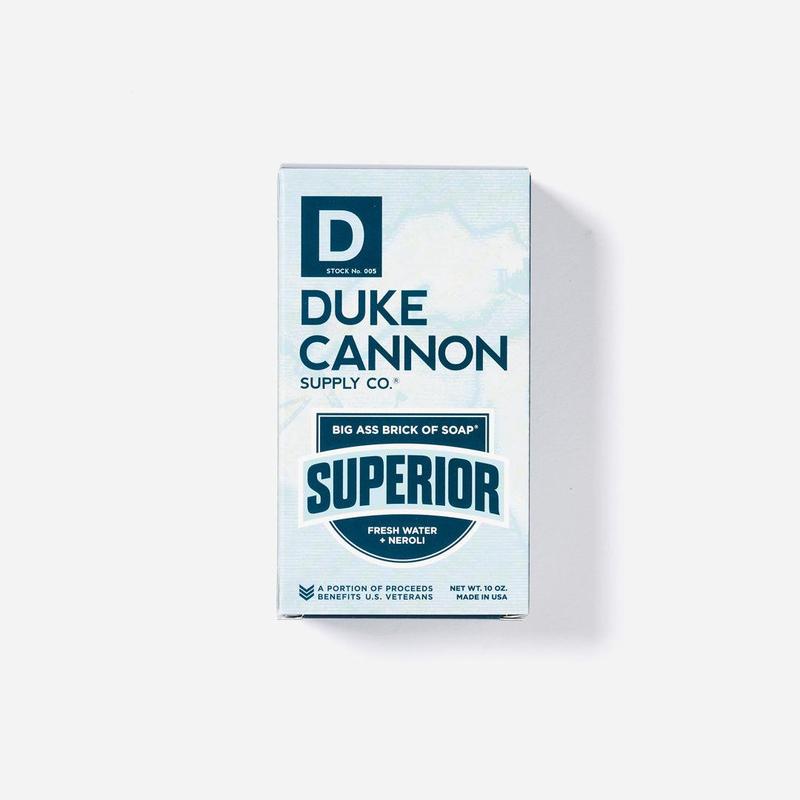 Duke Cannon Supply Co. Big Brick of Soap for Men - Superior, Fresh Water + Neroli. 10 oz Body Care