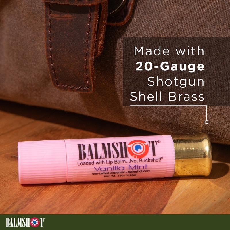 Pure Pink Vanilla Mint Lip Balm Balmshot 100% Moisturizing Lip Balm