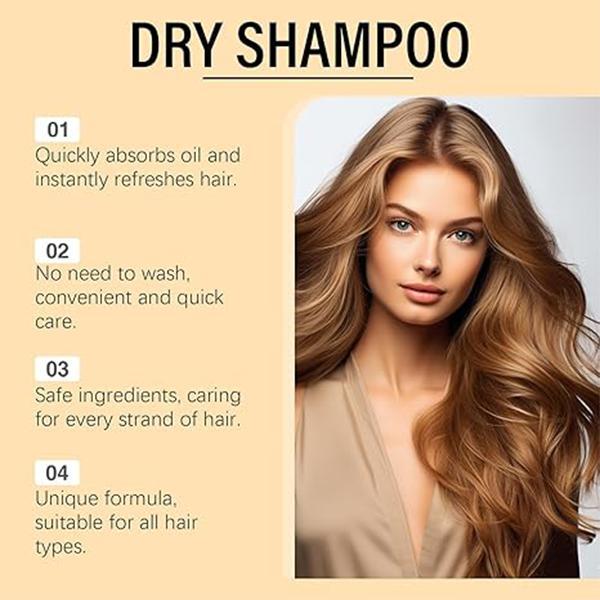 lDry Shampoo, Shampoo powder IQuick Hair Cleaning I Extracted fromnatural plants l keeps hair fresh