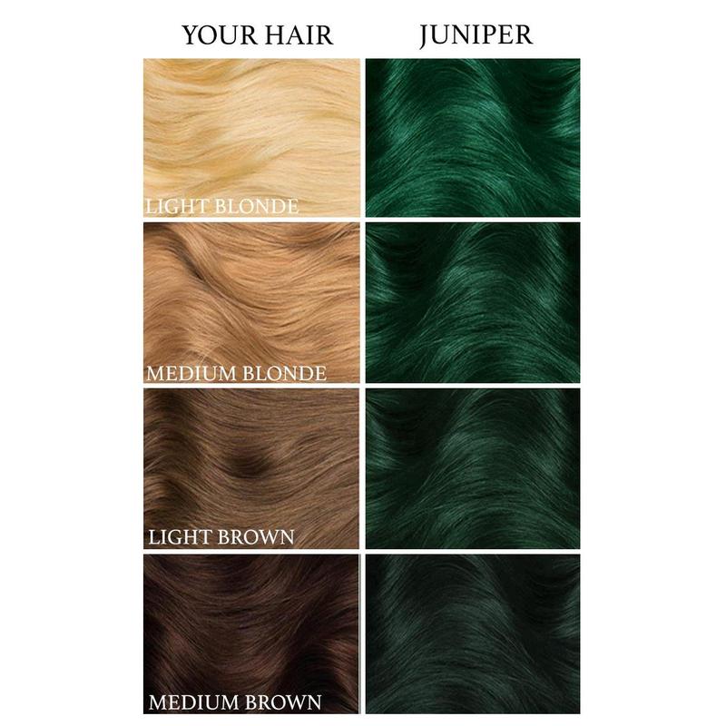 Lunar Tides Dark Green Hair Color Semi-permanent - Juniper Hair Dye Haircare Hair Dye Haircare