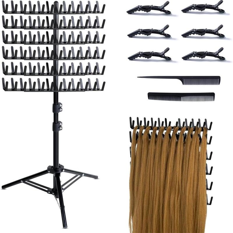 Hair Styling Kit, 5 Counts Bobby Pins & 1 Count Wig Support Display Stand & 2 Counts Comb, Display Stand for Hairdressing Tool, Hair Styling Tools, Hair Products