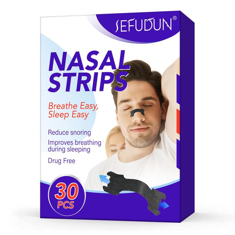 Nasal Strips, 1 Box Breathable Nasal Strips, High Elasticity Nasal Strips, Sleeping Nasal Strips, Breathing Nasal Strips, Relaxing Sleeping Strips