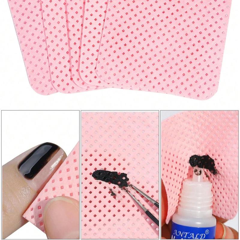 Nail Polish Remover Wipes, 300pcs set Nail Polish Remover Pad, Quick Nail Polish Remover Mat, Professional Nail Polish Remover Manicure Tool, Christmas Gift, Christmas