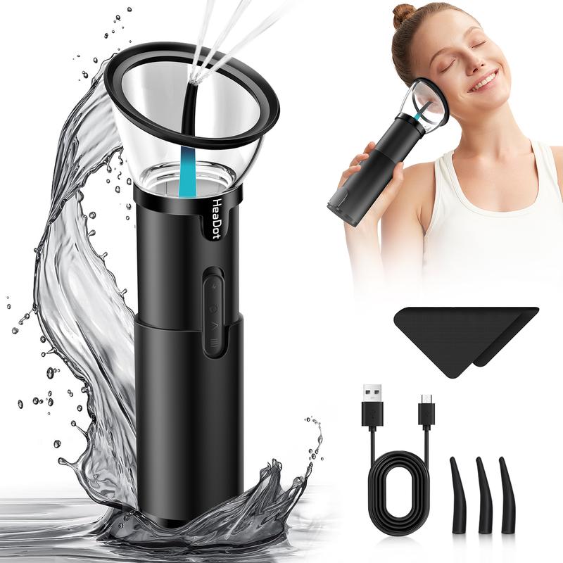 HeaDot Retractable Ear Wax Removal Upgrade: Safe and Effective Ear Cleaner with Waste Tank, Ear Irrigation Kit with USB - C Cable, IPX6 Waterproof