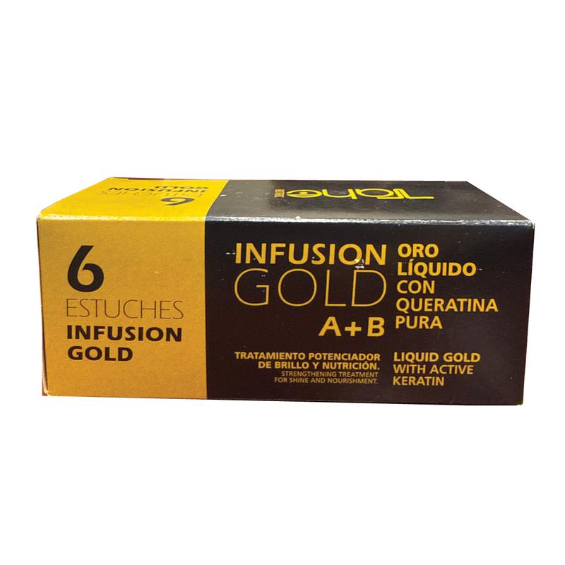 Tahe Infusion Gold A+B Treatment For Hair - Pack of 6