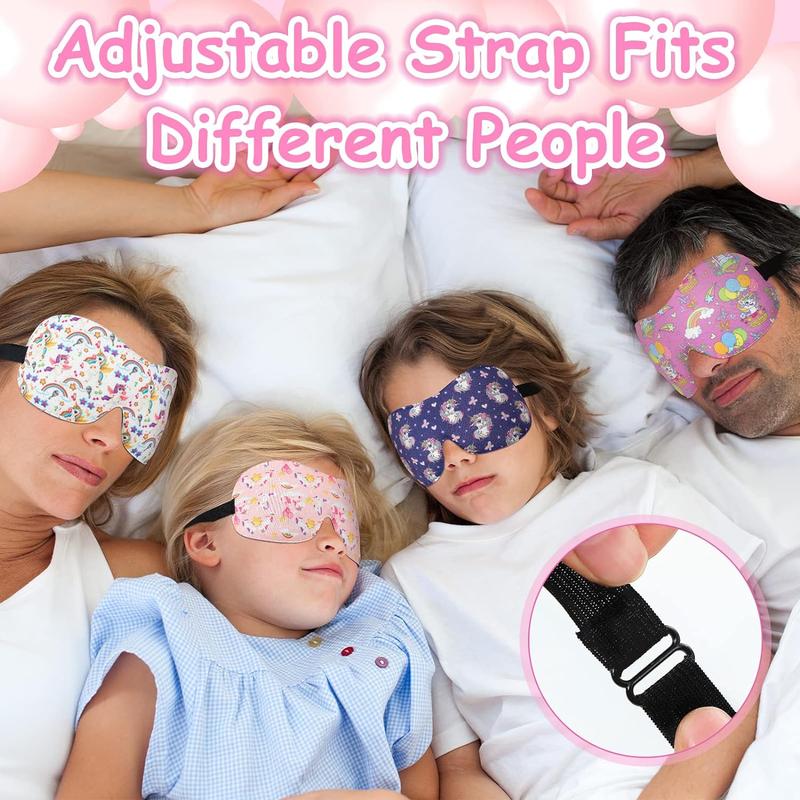 Sleep Masks Cute Sleeping Masks for Kids 3D Contoured Eye Mask with Adjustable Strap Kids Sleep Eye Covers for Girls Travel Nap Sleep Lunch Break