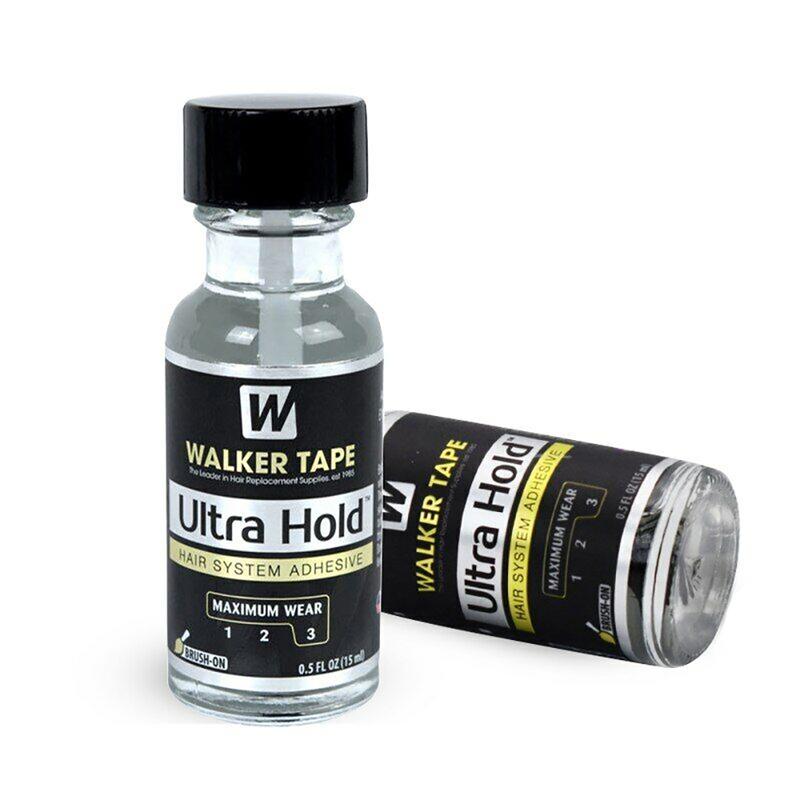 Ultra Hold Glue Hair System Toupees Front Bonding Wigs Weave Active Lace Glue Adhesive 0.5 oz w 15 ml Wig Glue with Brush Applicator Saver