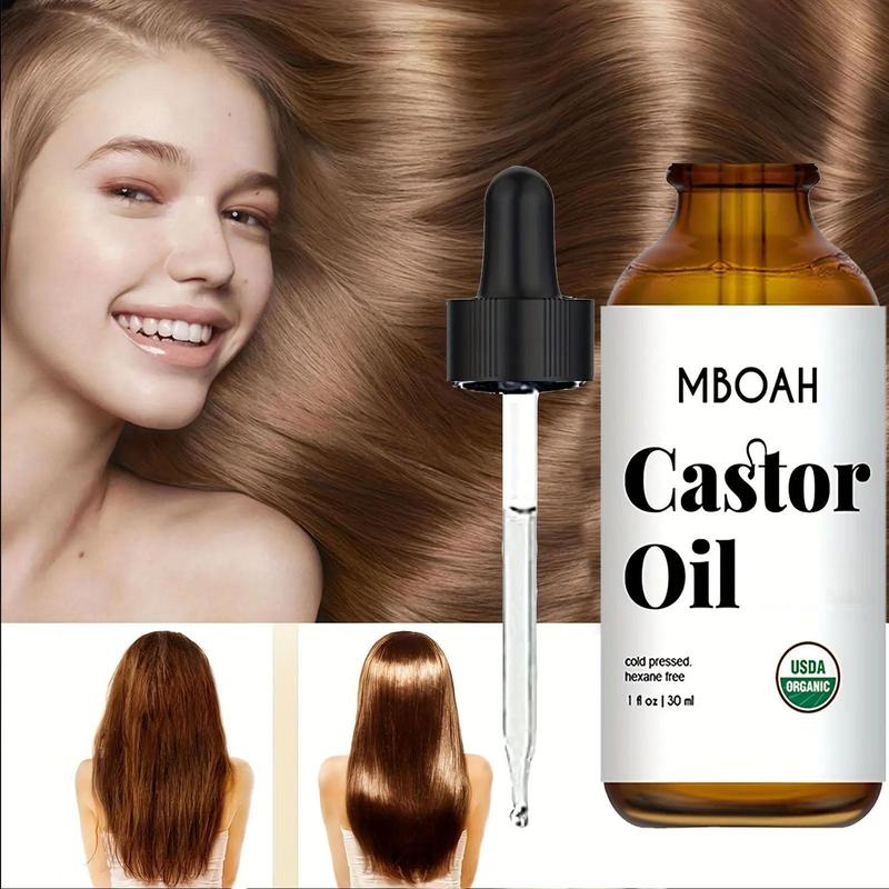 Comfort Hydrate Castor Oil, Cold Pressed Hydrating Natural Oil for Revitalizes Eyelashes, Eyebrows, Hair, Moisturizing Hair Care Product for Women & Men Gift, Christmas Gift