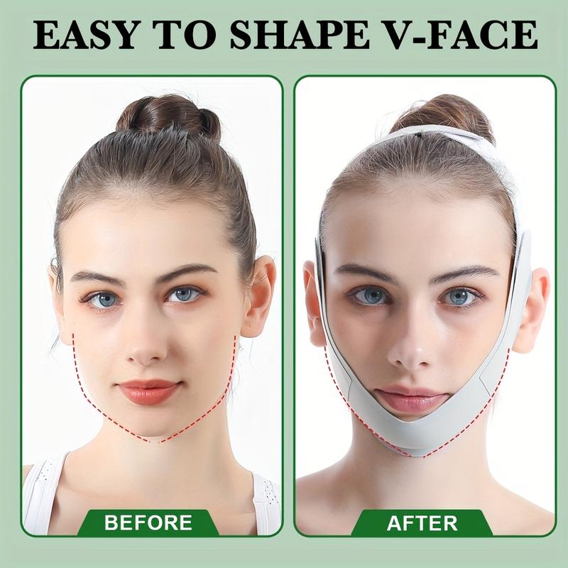 Reusable V-Line Lifting Mask: Double Chin Reducer Chin Strap for Face Tightening and Sagging Prevention - Ultra-thin Comfortable Reusable Summer Face Belt