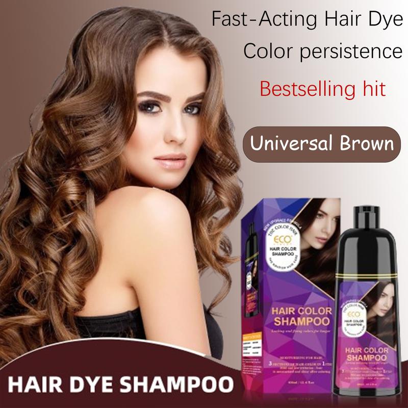 Natural Brown hair dye, fast lasting, gel hair care for all ages, the most delicate color lasting hair shampoo - wine red, black color shampoo brown hair Haircare