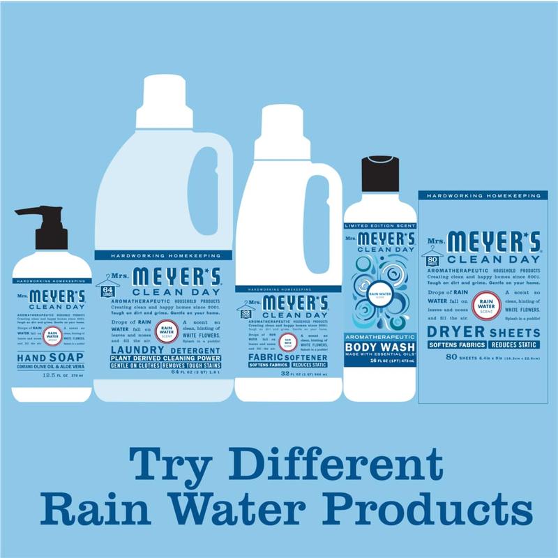 MRS. MEYER'S CLEAN DAY Liquid Hand Soap Refill, Rainwater, 33 OZ SC Johnson