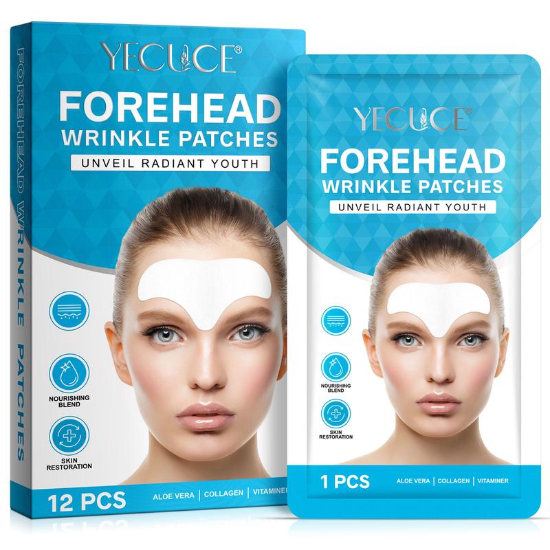 Yecuce Forehead & Between the Eyes Patches – Reduces Lines for a Fresh Appearance – 16 pcs Comfort Skin Care