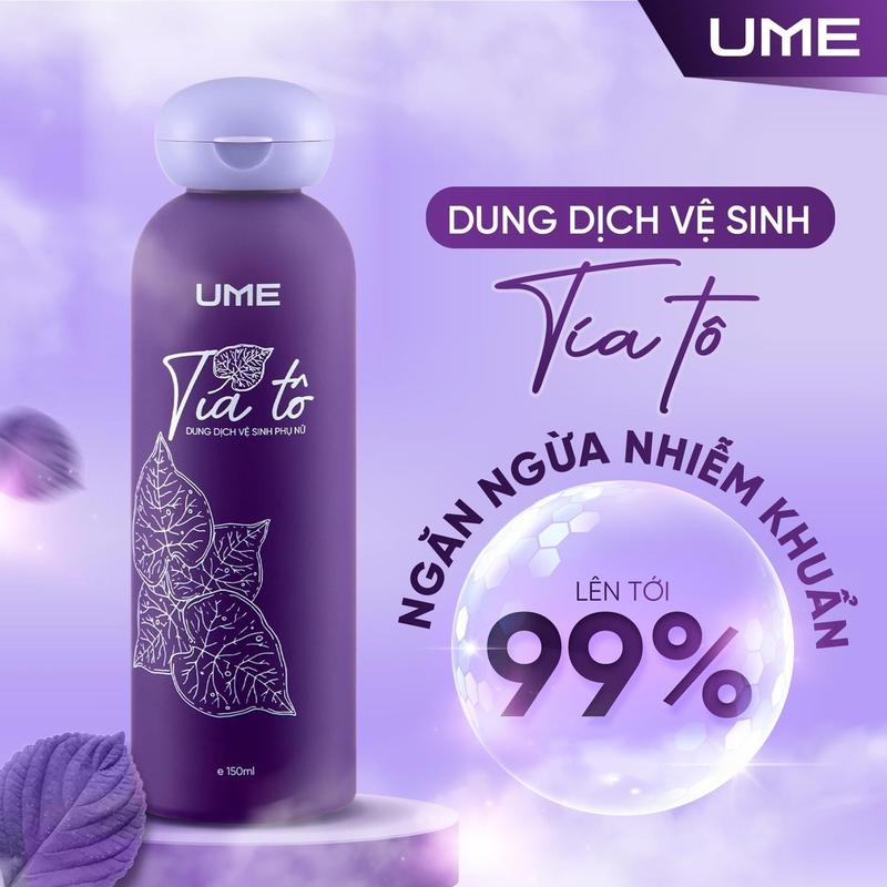 UME-Tia To Vegan Feminine Wash - Balance PH4.0-5.0 - Dung Dịch Vệ Sinh Phụ Nữ UME Tiá Tô -150ml Paraben Free