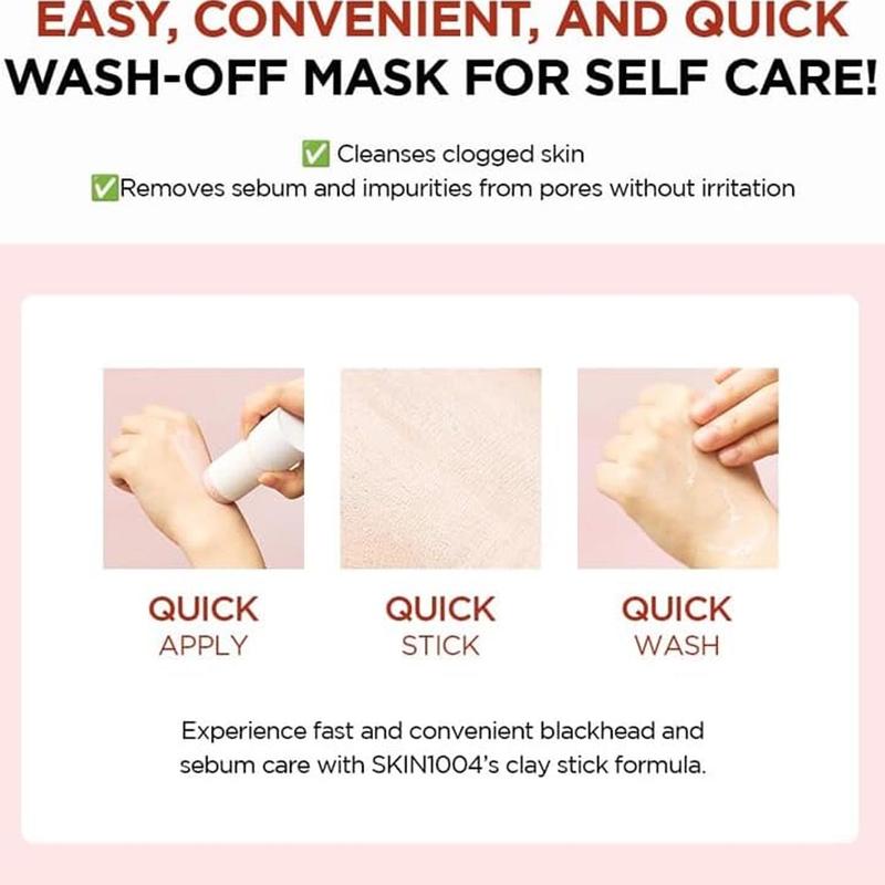 [SKIN1004] Madagascar Centella Poremizing Quick Clay Stick Mask, Vegan Clay Stick, Moisturizing Essence, Hydrated Skin, Easy To Apply, Safe For All Skin Types, Smooth Skin, Viral Clay Stick Mask