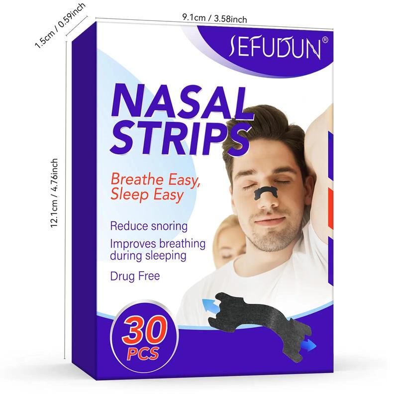 Nasal Strips, 1 Box Breathable Nasal Strips, High Elasticity Nasal Strips, Sleeping Nasal Strips, Breathing Nasal Strips, Relaxing Sleeping Strips