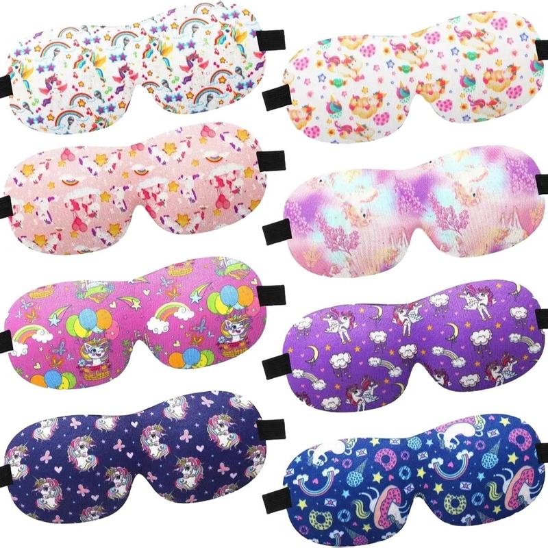 Sleep Masks Cute Sleeping Masks for Kids 3D Contoured Eye Mask with Adjustable Strap Kids Sleep Eye Covers for Girls Travel Nap Sleep Lunch Break