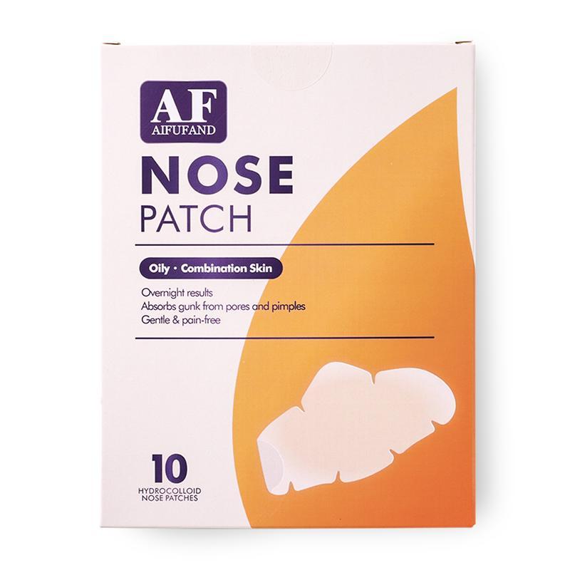 AIFUFAND - Nose Pore Patches - XL Hydrocolloid Strips for Pimples, Zits & Oil - Overnight pore Strips to Absorb Acne nose Gunk (10 Count)