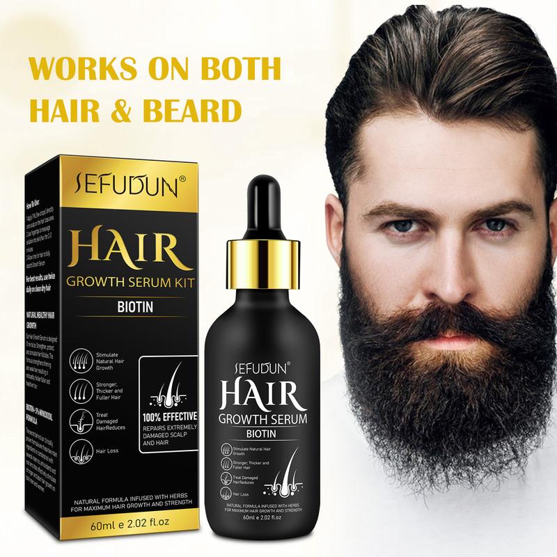 Sefudun 5% Minoxidil for Men and Women kit -Topical Serum for Scalp Hair Care or Longer Hair Care, Suitable for Thanksgiving Christmas Gift