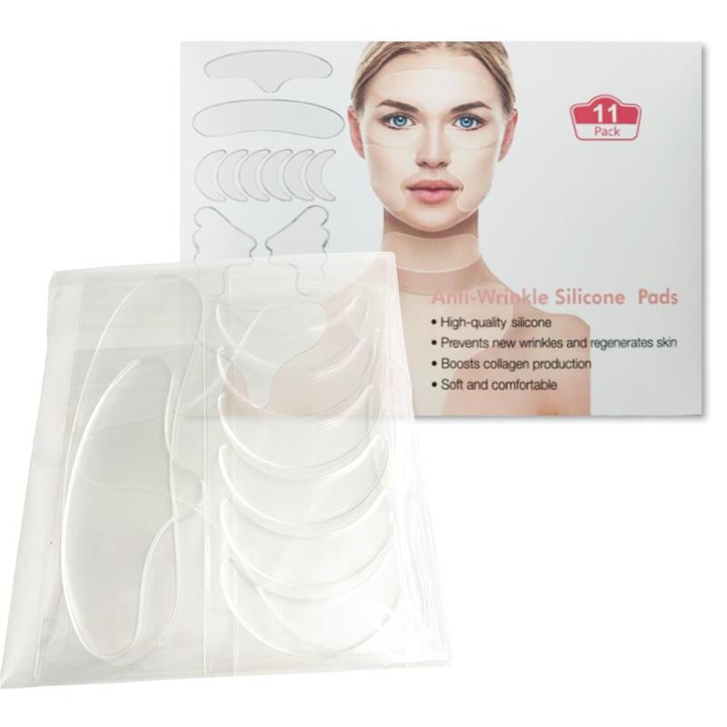 Smoothing Wrinkles Skin Care Patch, 11pcs Comfort Facial Patches, Skincare Tools, Foreheads For Reducing The Look Or The Signs Of Aging, Neck Lifting Supplies, All Skincare Products