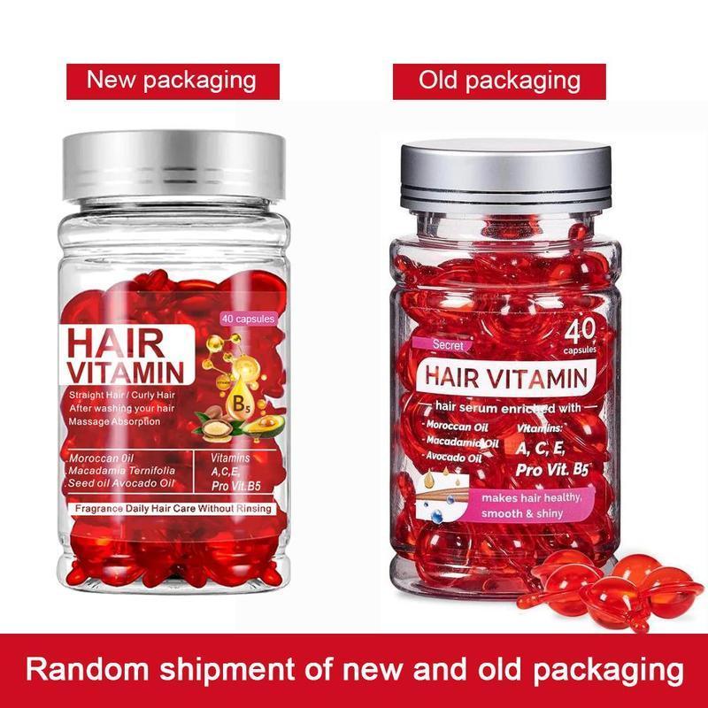 Hair Vitamin Capsules, 2 Counts 4 Counts Hair Serum Capsules, Smoothing Hair Care Capsules, Professional Hair Care Products for Women & Men, Hair Mask Hair Oil Capsules, Hair Accessories  Hair Products