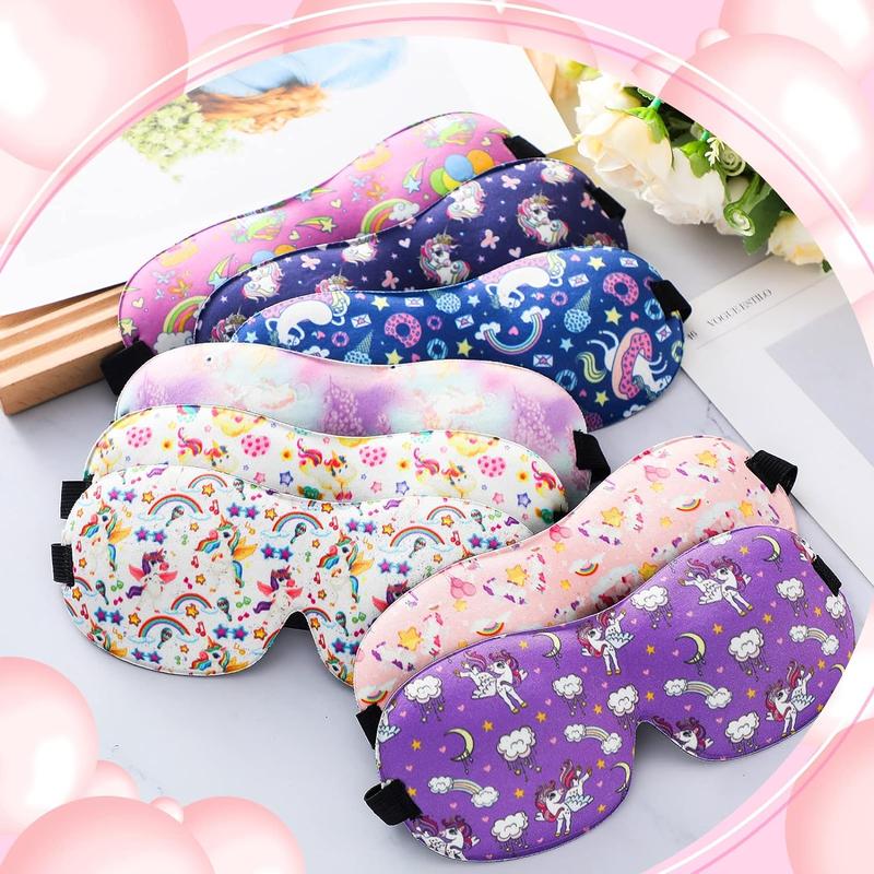 Sleep Masks Cute Sleeping Masks for Kids 3D Contoured Eye Mask with Adjustable Strap Kids Sleep Eye Covers for Girls Travel Nap Sleep Lunch Break