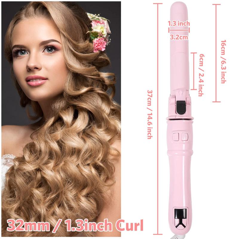 AILIYZ Rotating Curling Iron - Pink Sunset