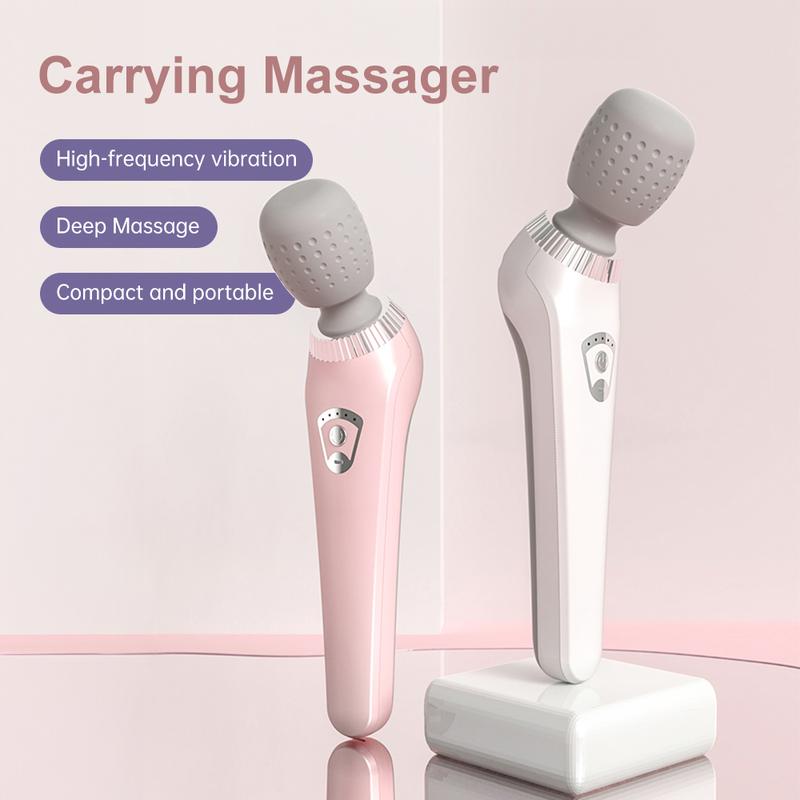 {Free shipping}Portable Handheld Vibrating Massager, 1 Count USB Rechargeable Relaxation Stick,Multi-functional Full Body Massage for Neck, Back, Legs and Lower Back Comfort massage head Portable Halloween