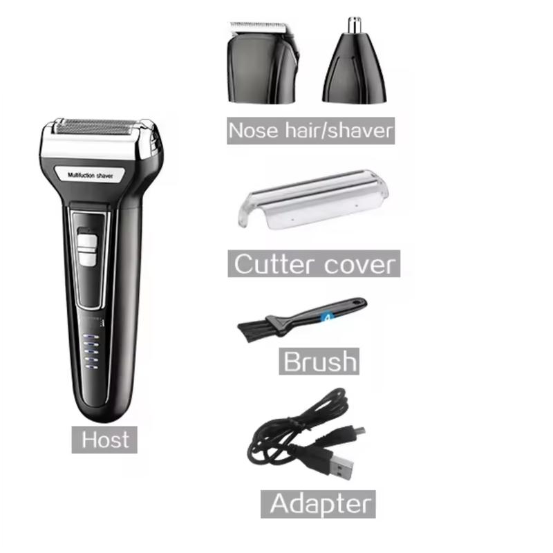 NW2Lbs 3 in 1 Electric Shaver Razor For Men USB Rechargeable Nose Hair Trimmer Men's Electric Shaver Machine